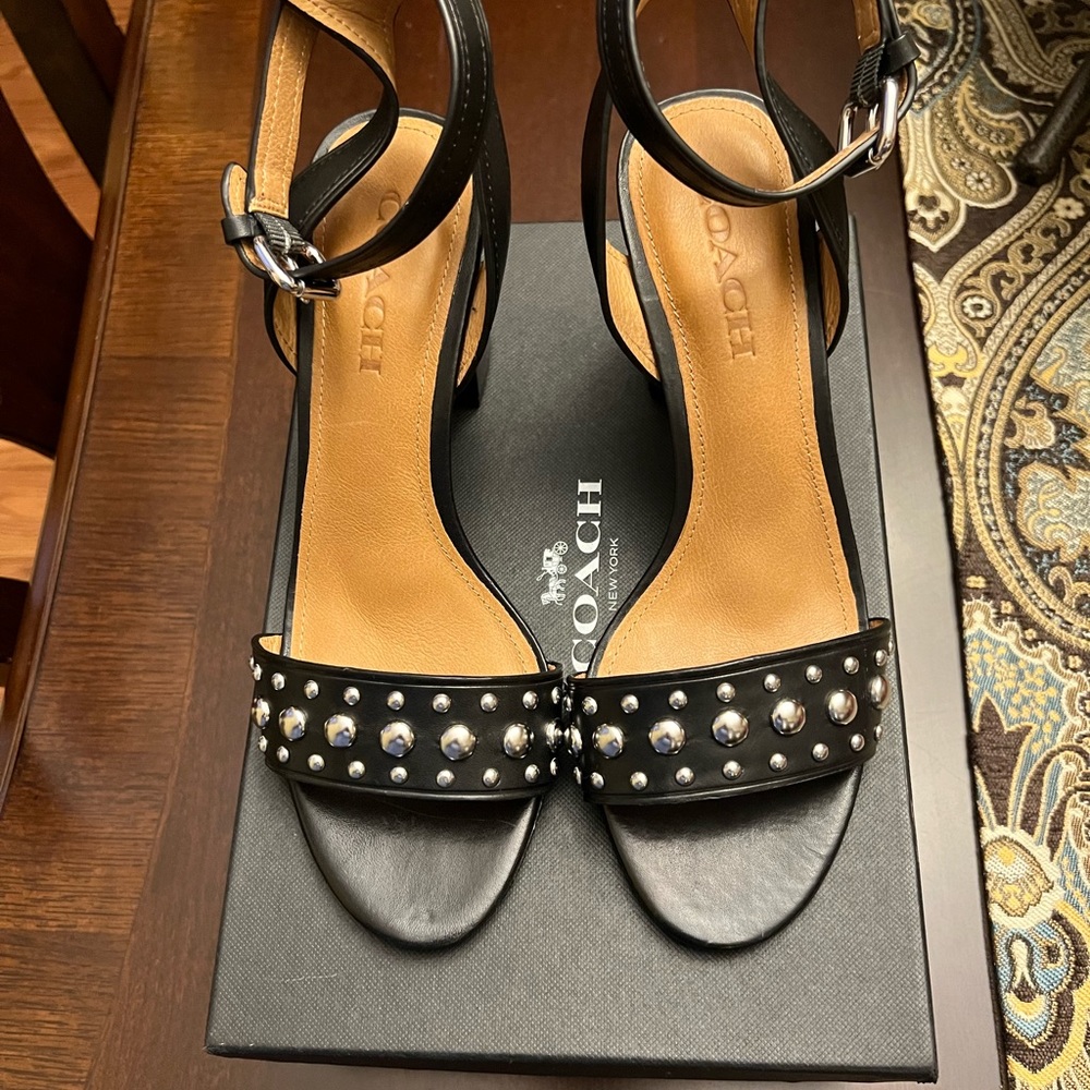 Brand new Coach heels. Just tried on around the house. 3 inch heel.